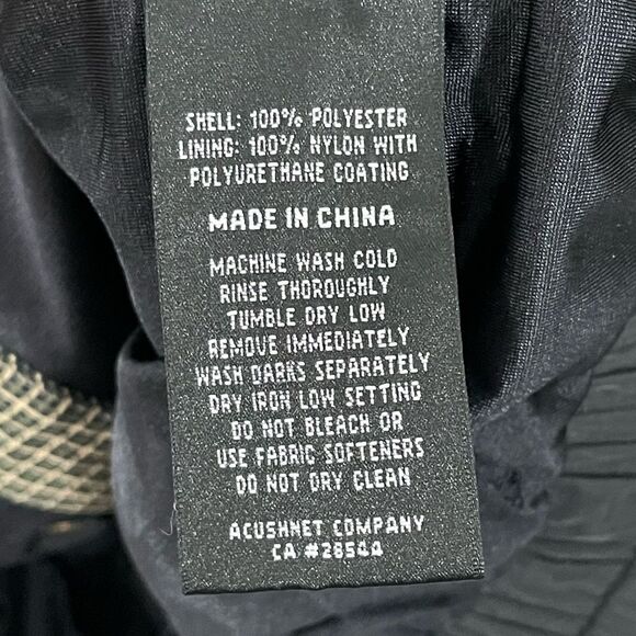 FootJoy DryJoys Golf Wind and Rain Jacket Men's LARGE Black Outerwear Athletic - Picture 9 of 10